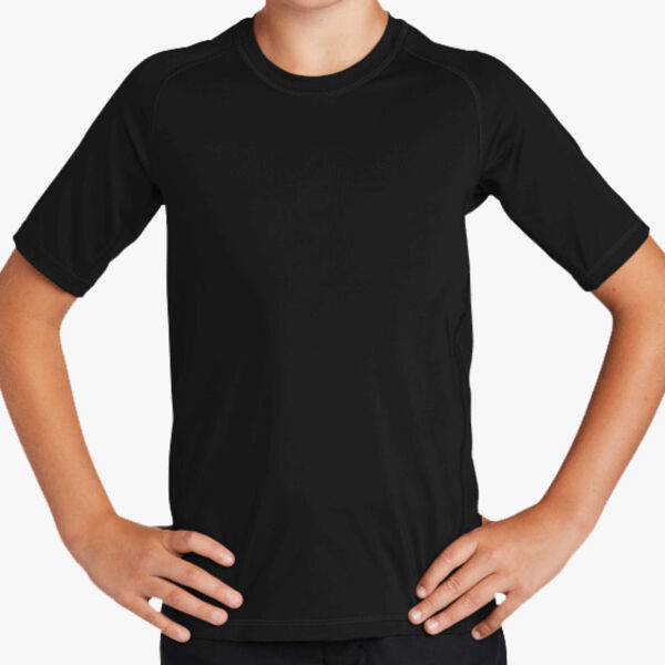 Sport Tek Youth Rashguard Tee YST470 Youth Rashguard Tee Thumbnail