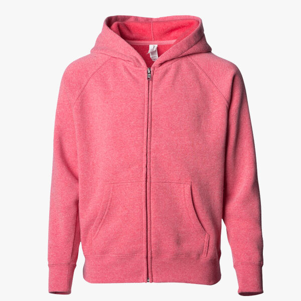 Independent Trading Co. Toddler Lightweight Special Blend Raglan Zip Hood PRM10TSBZ Toddler Lightweight Special Blend Raglan Zip Hood Thumbnail
