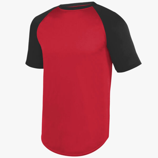 Augusta Sportswear Youth Wicking Short Sleeve Baseball Jersey 1509 Youth Wicking Short Sleeve Baseball Jersey Thumbnail