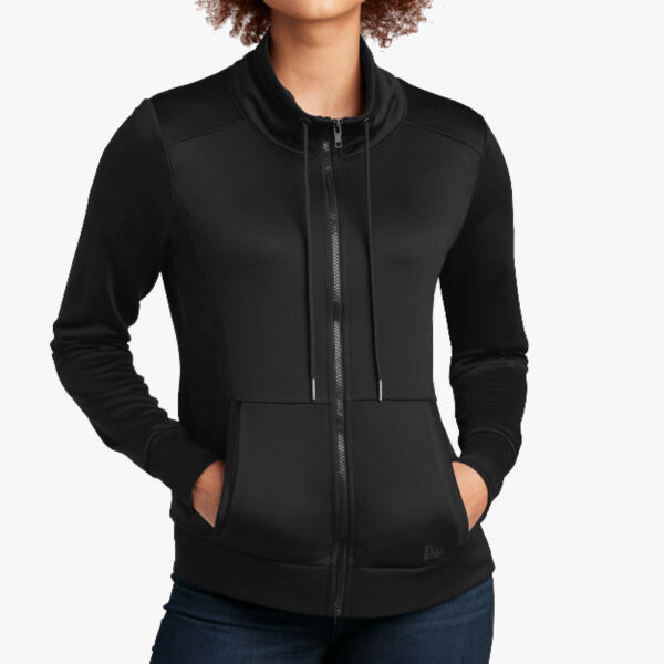 New Era Women's Performance Terry Full Zip Cowl LNEA530 Women's Performance Terry Full Zip Cowl Thumbnail