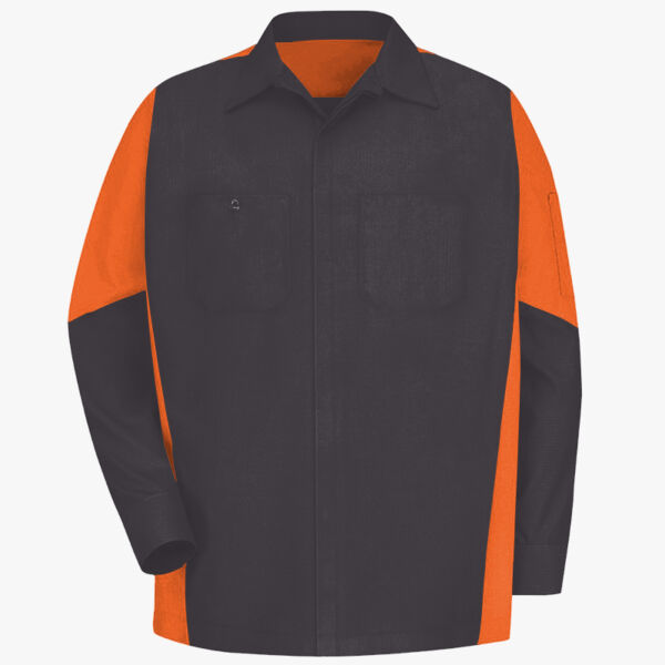 Red Kap Men's Tall Long Sleeve Automotive Crew Shirt SY10T Men's Tall Long Sleeve Automotive Crew Shirt Thumbnail