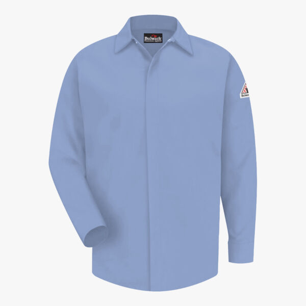 Bulwark Men's Concealed-Gripper Pocketless Work Shirt SLS2 Men's Concealed-Gripper Pocketless Work Shirt Thumbnail