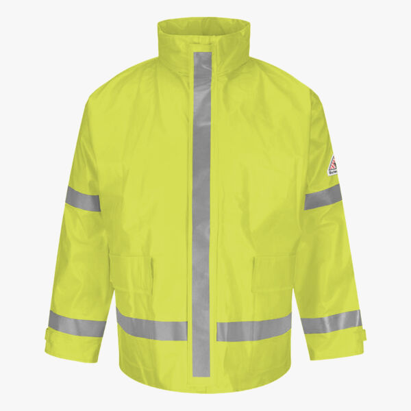 Bulwark Men's Hi-Visibility Flame-Resistant Rain Jacket JXN6 Men's Hi-Visibility Flame-Resistant Rain Jacket Thumbnail