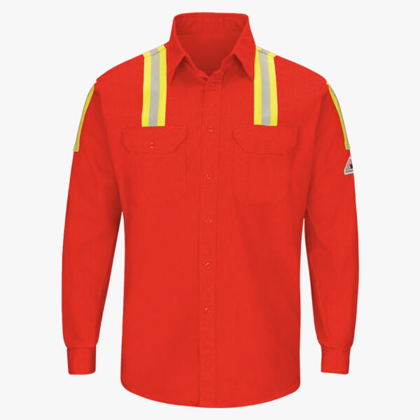 Bulwark Men's Tall Enhanced Visibility Long Sleeve Uniform Shirt SLATORT Men's Tall Enhanced Visibility Long Sleeve Uniform Shirt Thumbnail