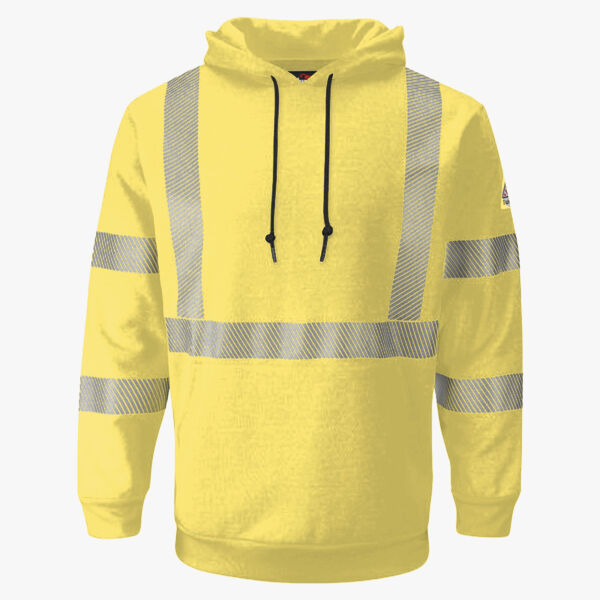 Bulwark Men's Tall Hi-Visibility Hooded Sweatshirt SMH4T Men's Tall Hi-Visibility Hooded Sweatshirt Thumbnail