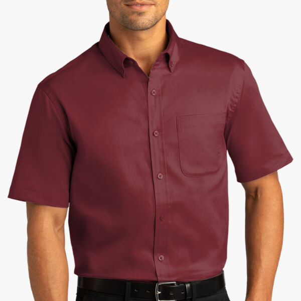 Port Authority Short Sleeve SuperPro React Twill Shirt W809 Short Sleeve SuperPro React Twill Shirt Thumbnail