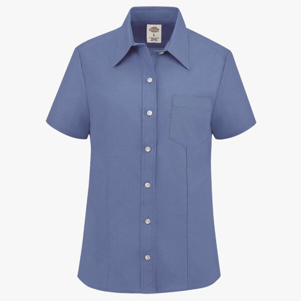 Women's Short Sleeve Stretch Oxford Shirt Thumbnail