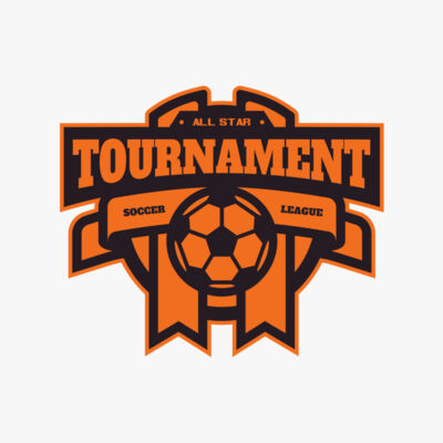 Tournament Soccer league logo template Thumbnail