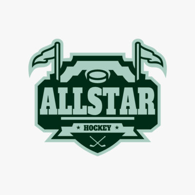 All Star Hockey Tournament logo template 02 Thumbnail