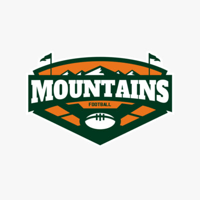 Mountains Football logo template 02 Thumbnail