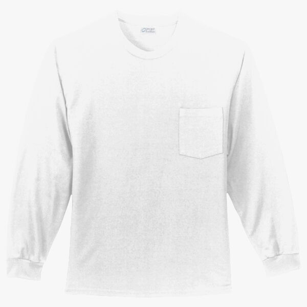 Port & Company Long Sleeve Essential Pocket Tee PC61LSP Long Sleeve Essential Pocket Tee Thumbnail