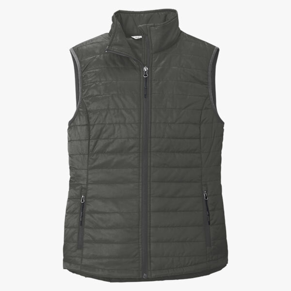 Ladies Packable Puffy Vest Thumbnail