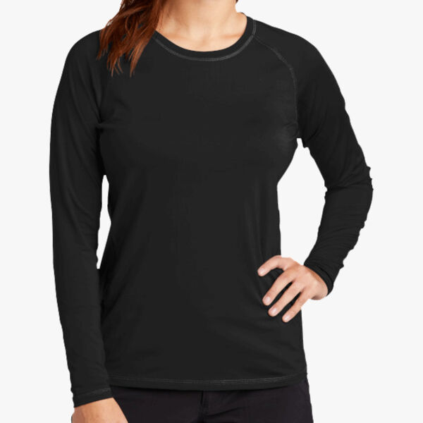 Sport Tek Ladies Long Sleeve Rashguard Tee LST470LS Ladies Long Sleeve Rashguard Tee Thumbnail