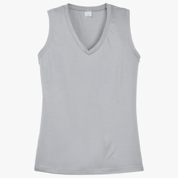 Sport Tek Ladies Sleeveless PosiCharge ® Competitor V Neck Tee LST352 Ladies Sleeveless PosiCharge ® Competitor V Neck Tee Thumbnail