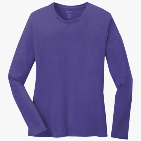 Port & Company Ladies Long Sleeve Core Cotton Tee LPC54LS Ladies Long Sleeve Core Cotton Tee Thumbnail