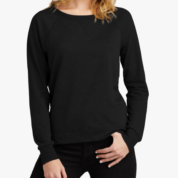 District Women's Featherweight French Terry Long Sleeve Crewneck DT672 Women's Featherweight French Terry Long Sleeve Crewneck Thumbnail