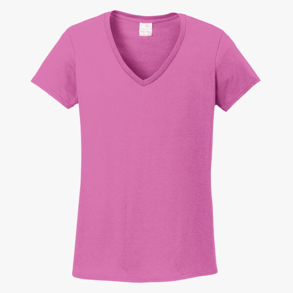 Gildan Ladies Heavy Cotton 100% Cotton V Neck T Shirt 5V00L Ladies Heavy Cotton 100% Cotton V Neck T Shirt Thumbnail