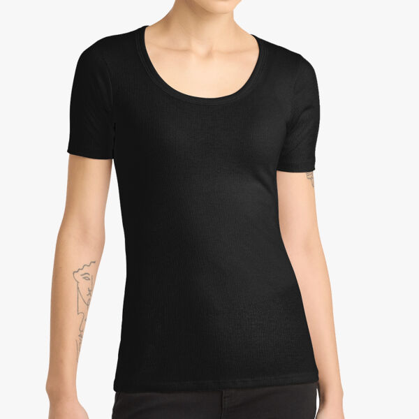 District Women's V.I.T. Rib Scoop Neck Tee DT6020 Women's V.I.T. Rib Scoop Neck Tee Thumbnail