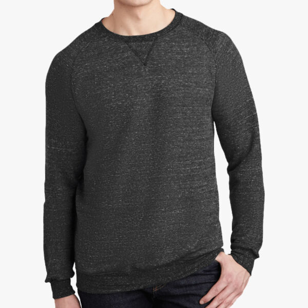 Snow Heather French Terry Raglan Crew Thumbnail