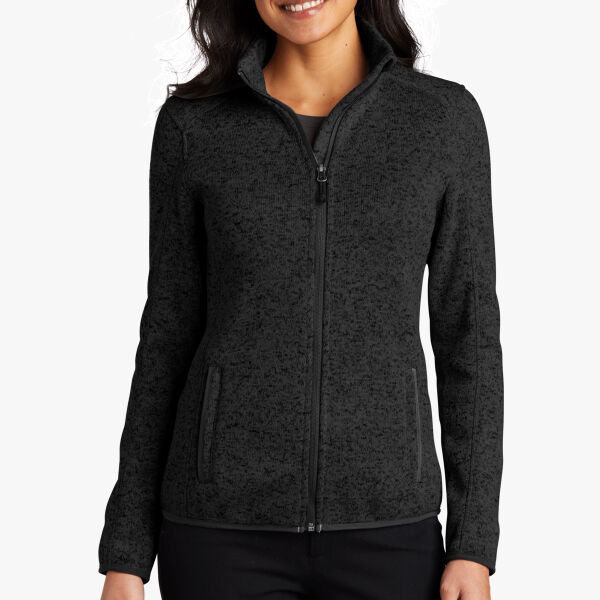 Port Authority Ladies Sweater Fleece Jacket L232 Ladies Sweater Fleece Jacket Thumbnail