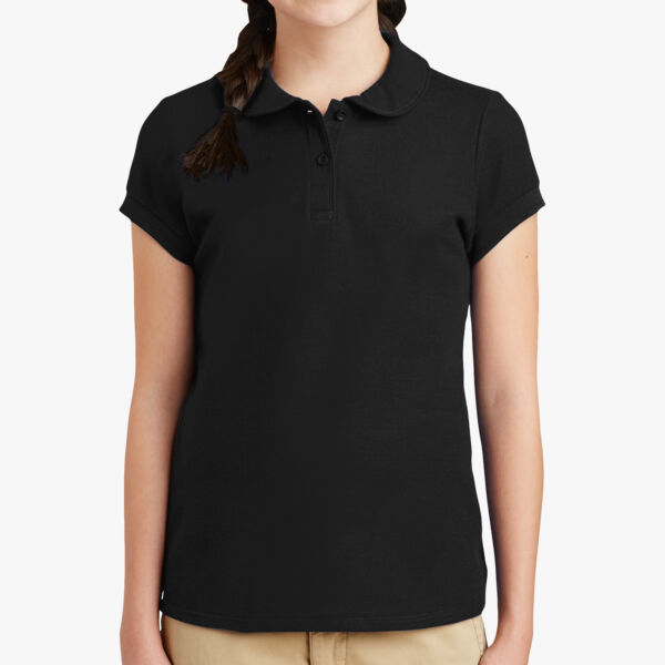 Port Authority Girls Silk Touch Peter Pan Collar Polo YG503 Girls Silk Touch Peter Pan Collar Polo Thumbnail