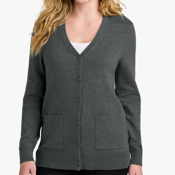 Port Authority Women's Easy Care Button Up Cardigan Sweater LSW4150 Women's Easy Care Button Up Cardigan Sweater Thumbnail