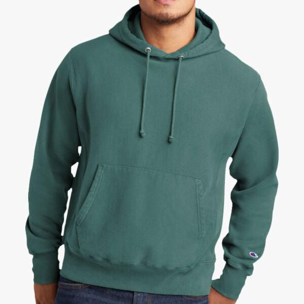 Champion Reverse Weave ® Garment Dyed Hooded Sweatshirt GDS101 Reverse Weave ® Garment Dyed Hooded Sweatshirt Thumbnail