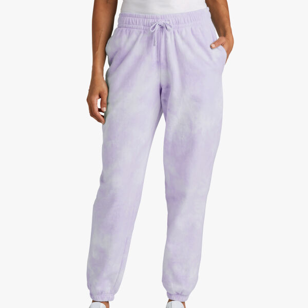 Port & Company Women's Beach Wash ® Cloud Tie Dye Sweatpant LPC140P Women's Beach Wash ® Cloud Tie Dye Sweatpant Thumbnail