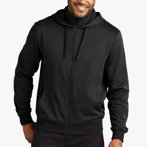Port Authority Smooth Fleece Hooded Jacket F814 Smooth Fleece Hooded Jacket Thumbnail