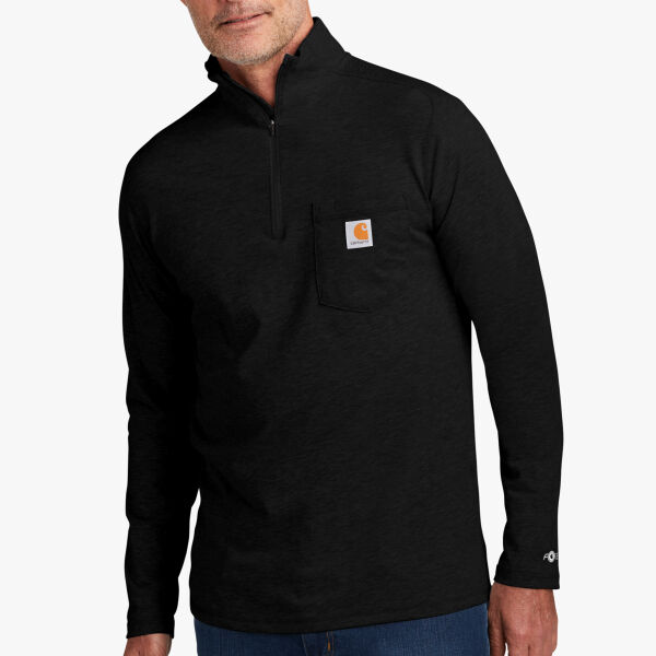 Carhartt Force ® 1/4 Zip Long Sleeve T Shirt CT106660 Force ® 1/4 Zip Long Sleeve T Shirt Thumbnail