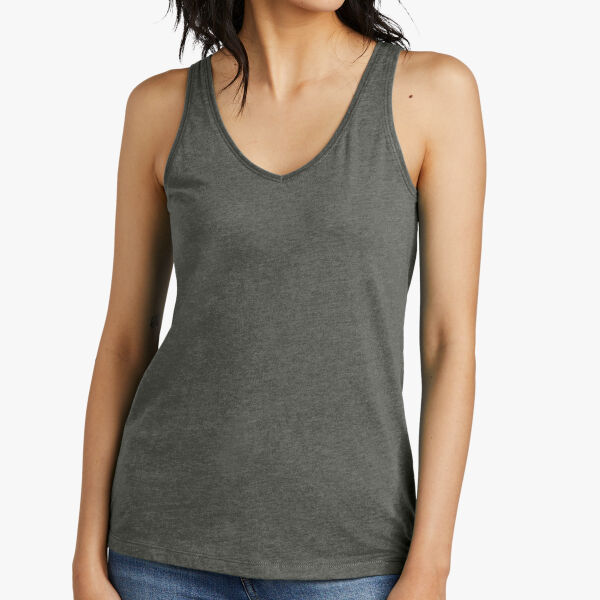 District Women's Perfect Blend ® CVC V Neck Tank DT154 Women's Perfect Blend ® CVC V Neck Tank Thumbnail