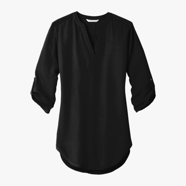 Port Authority Women's 3/4 Sleeve Tunic Blouse LW701 Women's 3/4 Sleeve Tunic Blouse Thumbnail