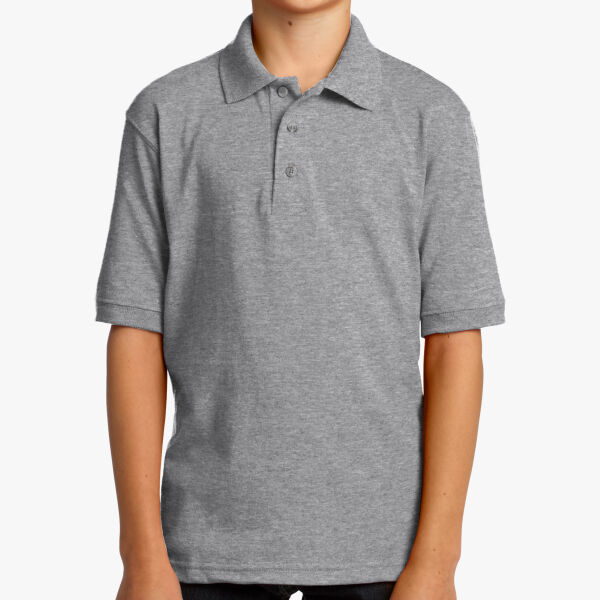 Port & Company Youth Core Blend Jersey Knit Polo KP55Y Youth Core Blend Jersey Knit Polo Thumbnail