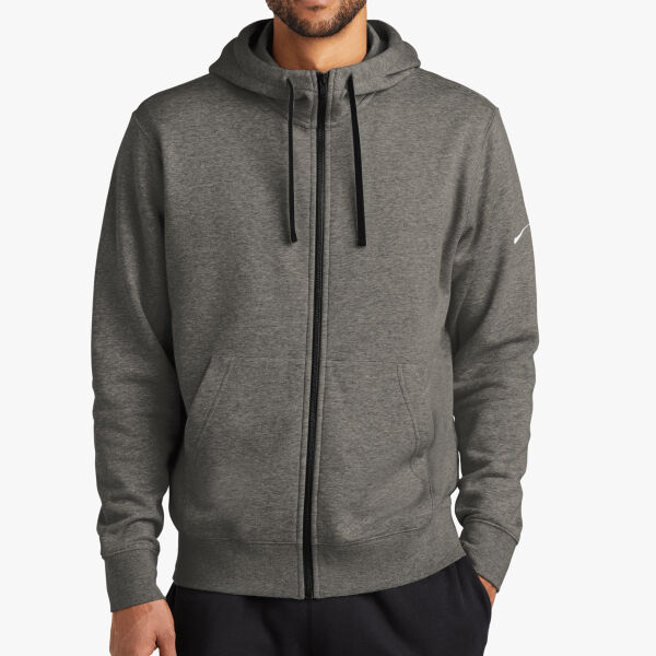 Nike Club Fleece Sleeve Swoosh Full Zip Hoodie NKDR1513 Club Fleece Sleeve Swoosh Full Zip Hoodie Thumbnail