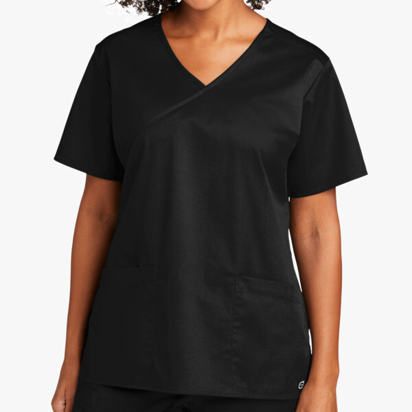 Wink Women's WorkFlex Mock Wrap Top WW4760 Women's WorkFlex Mock Wrap Top Thumbnail