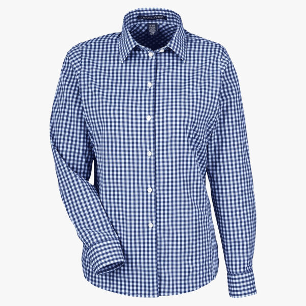Women's CrownLux Performance® Gingham Dress Shirt Thumbnail