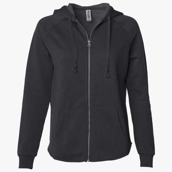 Independent Trading Co. Women's California Wave Wash Full-Zip Hooded Sweatshirt PRM2500Z Women's California Wave Wash Full-Zip Hooded Sweatshirt Thumbnail