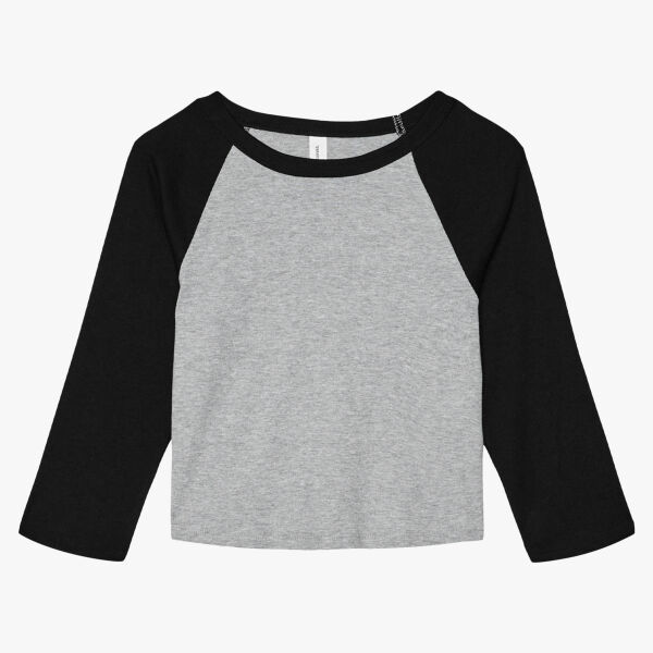 Women's Micro Rib 3/4 Raglan Baby Tee Thumbnail