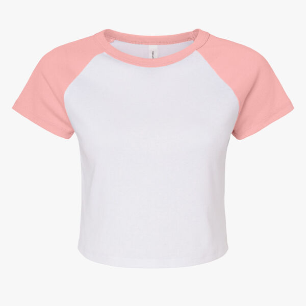 Women's Micro Rib Raglan Baby Tee Thumbnail